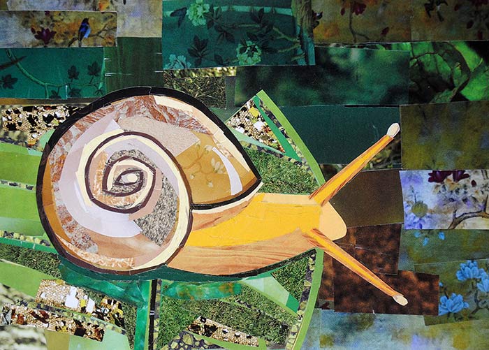 A Snail's Life by collage artist Megan Coyle