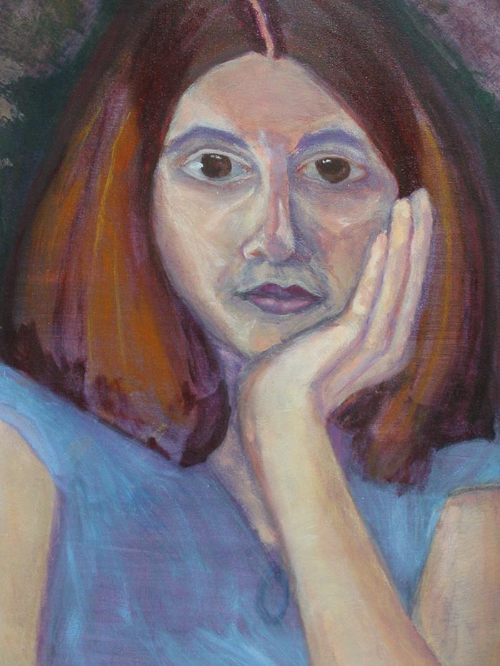 Self Portrait Painting by Megan Coyle