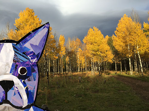 Bosty goes to Flagstaff by collage artist Megan Coyle