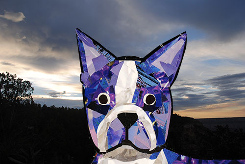 Bosty goes to the Grand Canyon by collage artist Megan Coyle