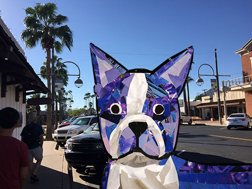 Bosty goes to Phoenix by collage artist Megan Coyle