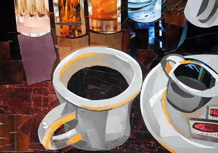 Coffee Refuel by collage artist Megan Coyle
