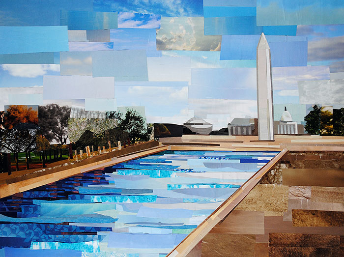 DC Reflections by collage artist Megan Coyle