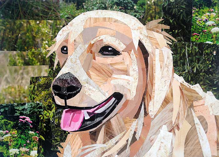 Golden Girl by collage artist Megan Coyle