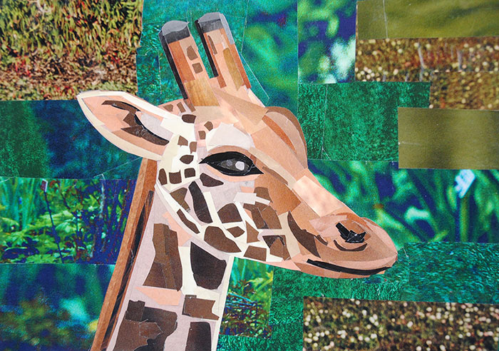 I'm Convinced That All Giraffes Are Aliens by collage artist Megan Coyle
