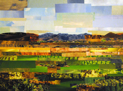 Trip to the Mountains by collage artist Megan Coyle