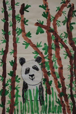 childhood-art-Panda-Painting