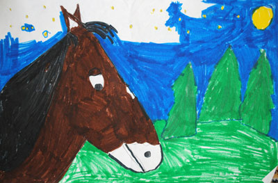 childhood-art-horse