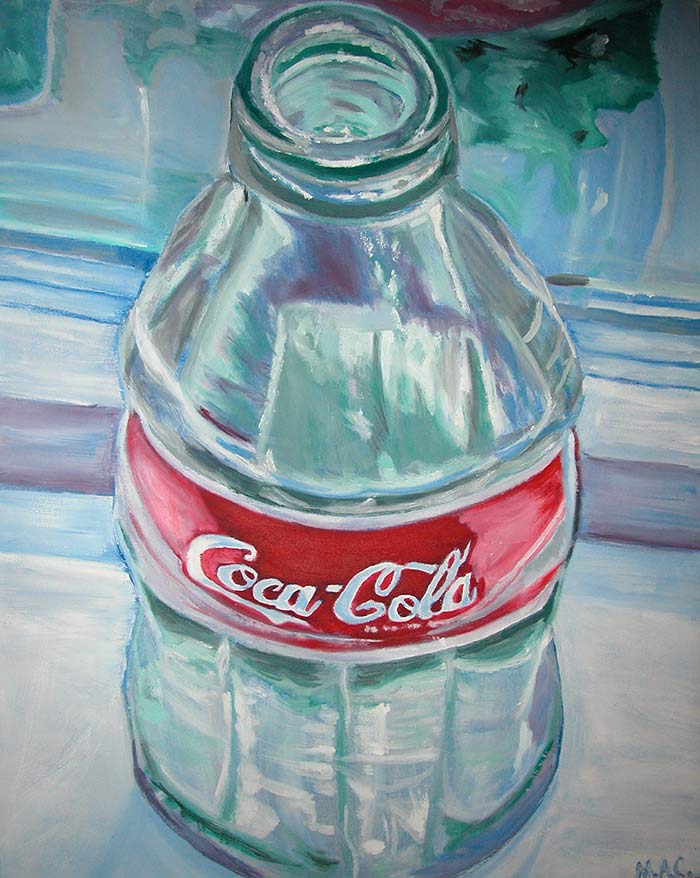 Coca Cola oil painting by Megan Coyle