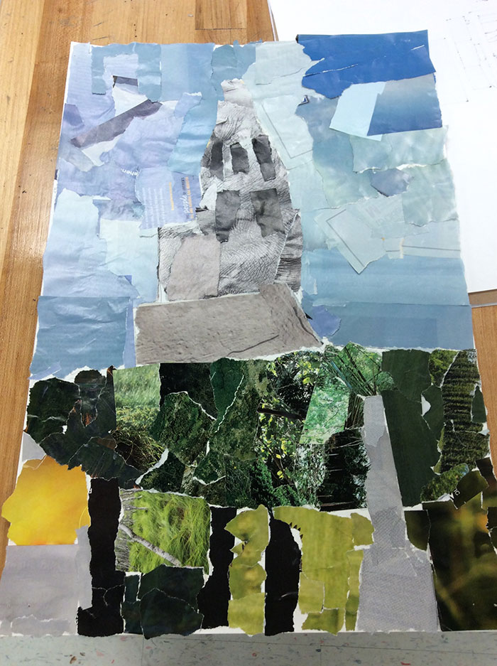 Student Collages inspired by Megan Coyle