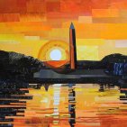 The Washington Monument at Sunset