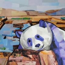 Panda Collage by Megan Coyle
