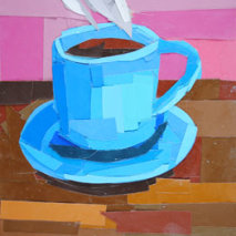 Title: Blue Coffee Cup