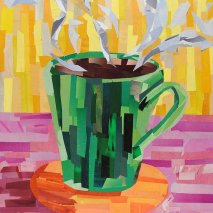 Title: Green Coffee Cup