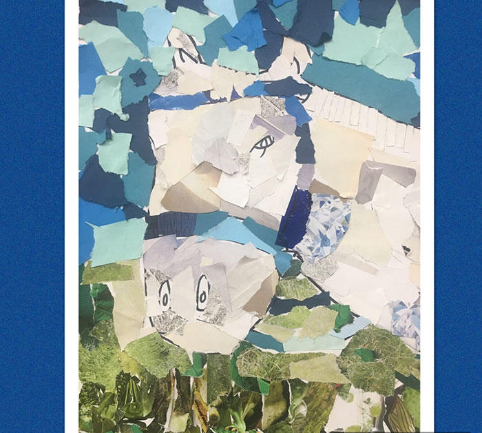 Coyle-inspired collage made by a student in Japan