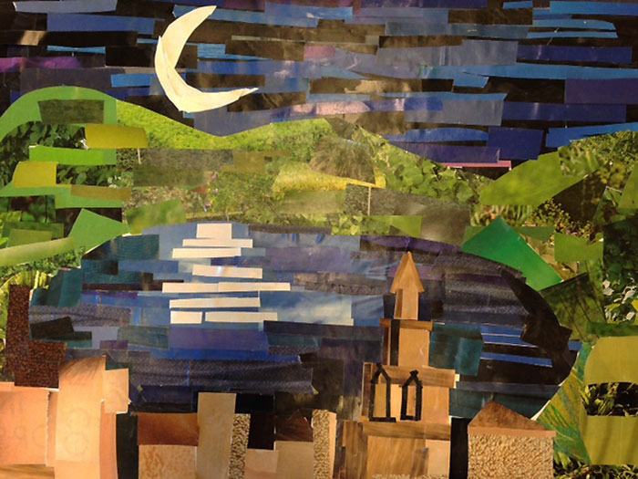 Coyle inspired collage made by a student from New Hampshire