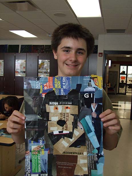 Ohio Student Work inspired by Megan Coyle's Collages