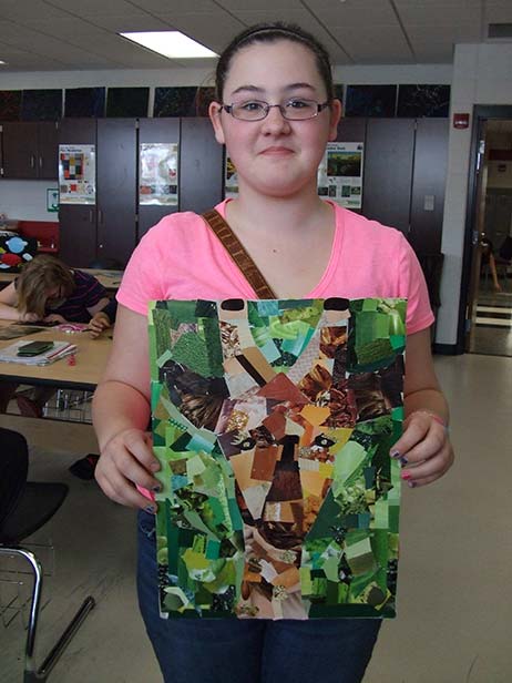 Ohio Student Work inspired by Megan Coyle's Collages