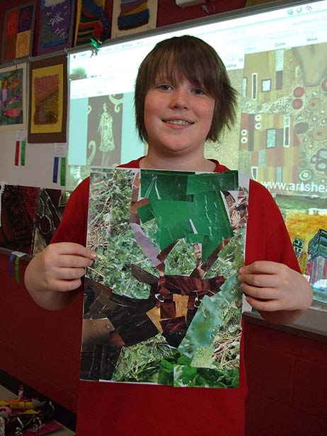 Ohio Student Work inspired by Megan Coyle's Collages