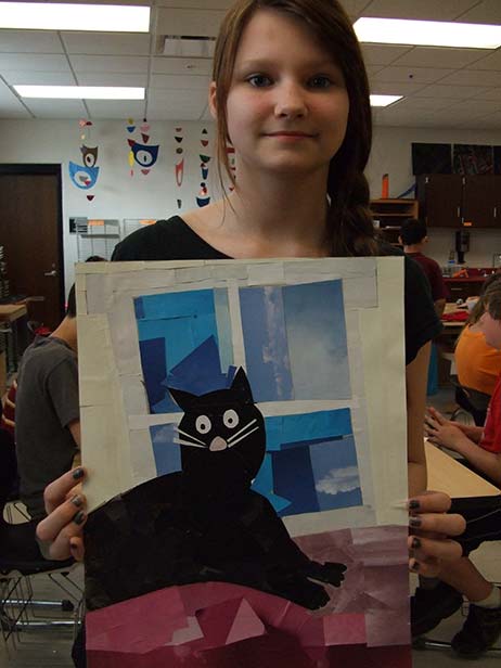 Ohio Student Work inspired by Megan Coyle's Collages