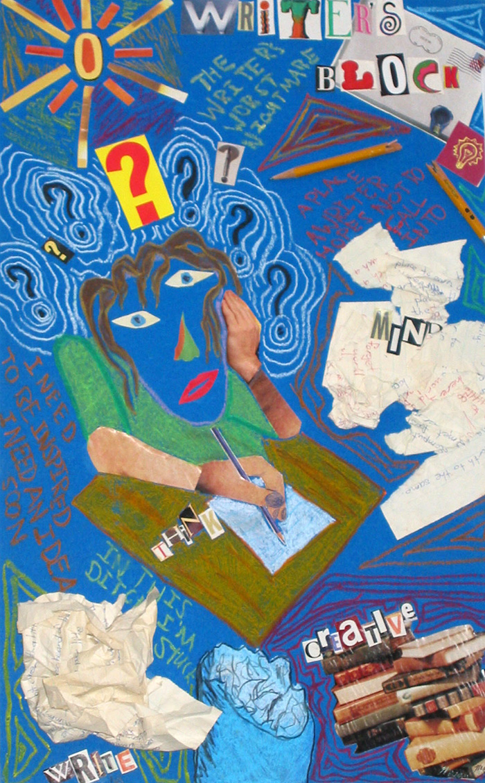 Writer's Block by collage artist Megan Coyle