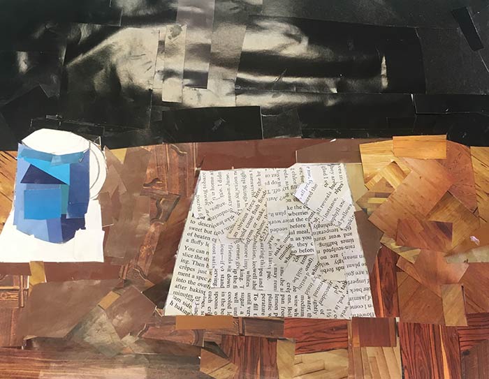 Student collage from Tucson inspired by Megan Coyle's collages