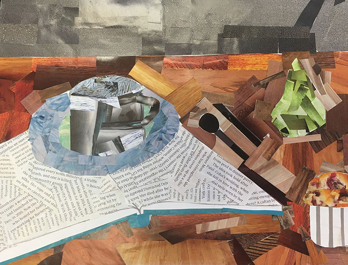 Student collage from Tucson inspired by Megan Coyle's collages