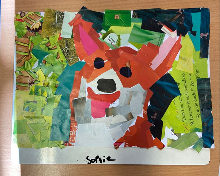 Torn Paper Pet Collage