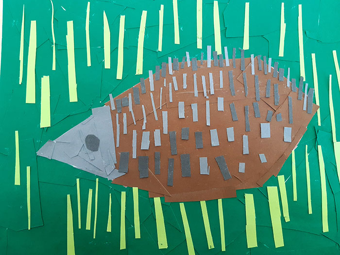 Megan Coyle inspired collage made by a student from Sweden