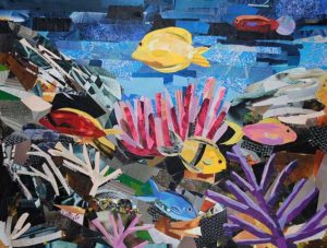A Piece of the Ocean by collage artist Megan Coyle