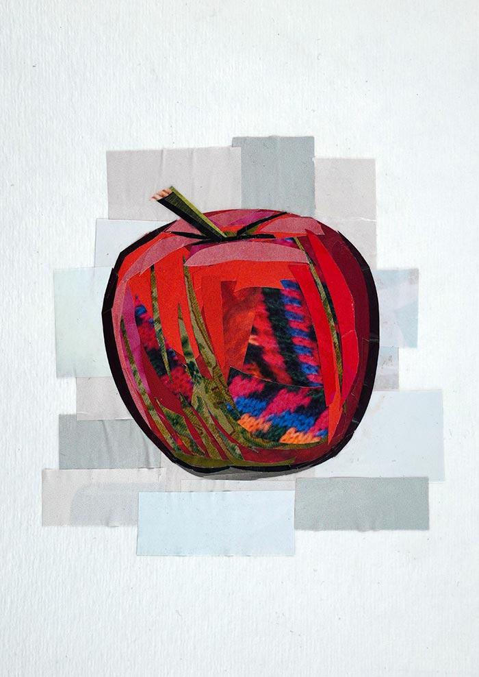 Apple of My Eye collage illustration by Megan Coyle