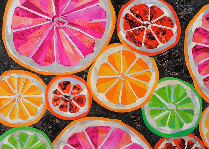 Citrus by collage artist Megan Coyle