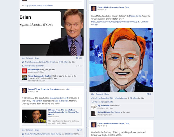 Megan Coyle's collage spotlighted on Conan's Website