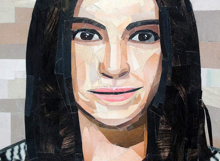 Stevie Budd by collage artist Megan Coyle