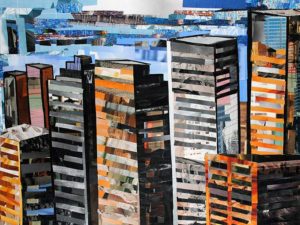 The City by Day by collage artist Megan Coyle
