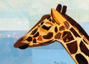 The Proud Giraffe collage by Megan Coyle