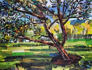 Tree in the Park by collage artist Megan Coyle