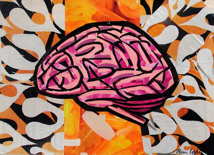 You've Got Brains by collage artist Megan Coyle
