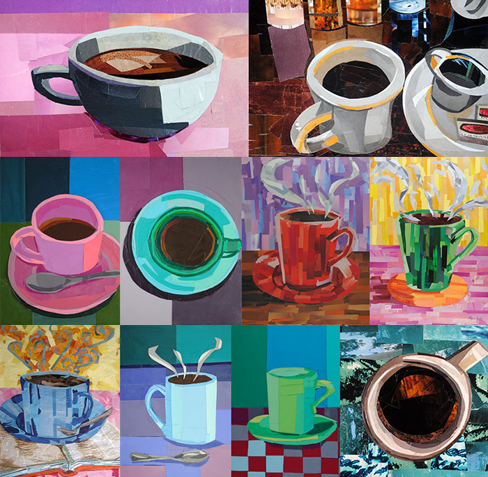 Green Coffee Cup (16″x12″)  Megan Coyle: Artist & Illustrator