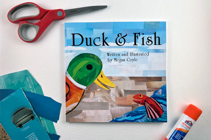 Duck & Fish by collage artist Megan Coyle