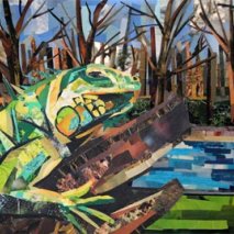 Iguana Collage by Megan Coyle