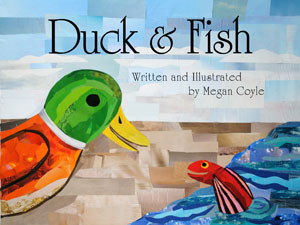 Duck & Fish by collage artist Megan Coyle