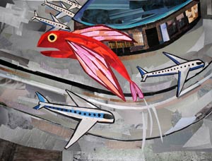 Fish Flies Over an Airport by Megan Coyle