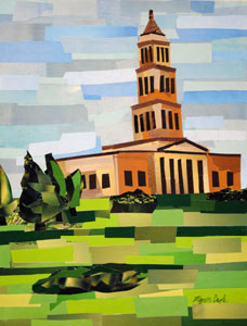 Masonic Temple by collage artist Megan Coyle