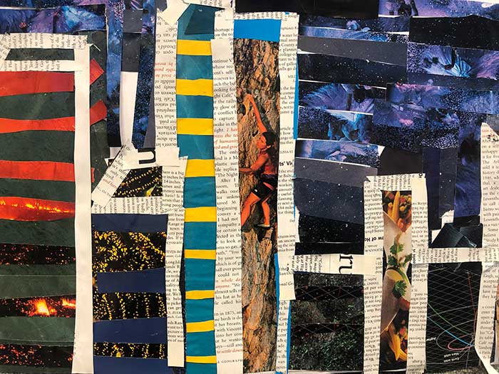 Collage by a London student inspired by Megan Coyle's collages