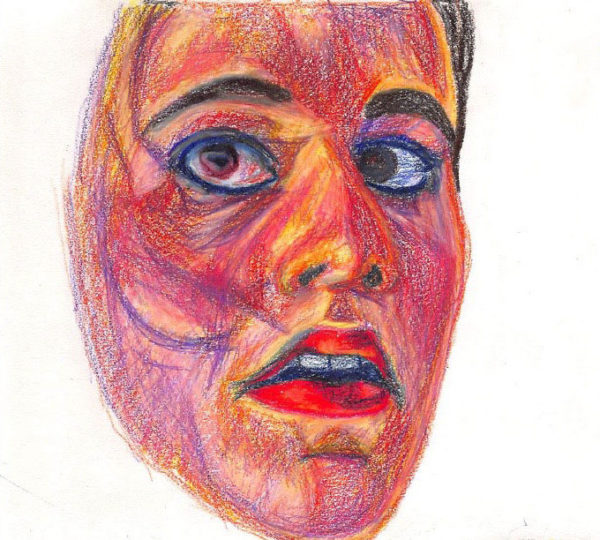 Self Portrait Drawing from College | Megan Coyle: Artist & Illustrator